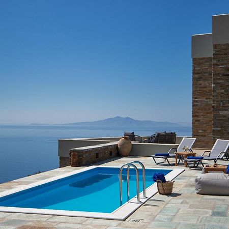 Acron Andros - Luxury Villa With Private Pool Korthio المظهر الخارجي الصورة