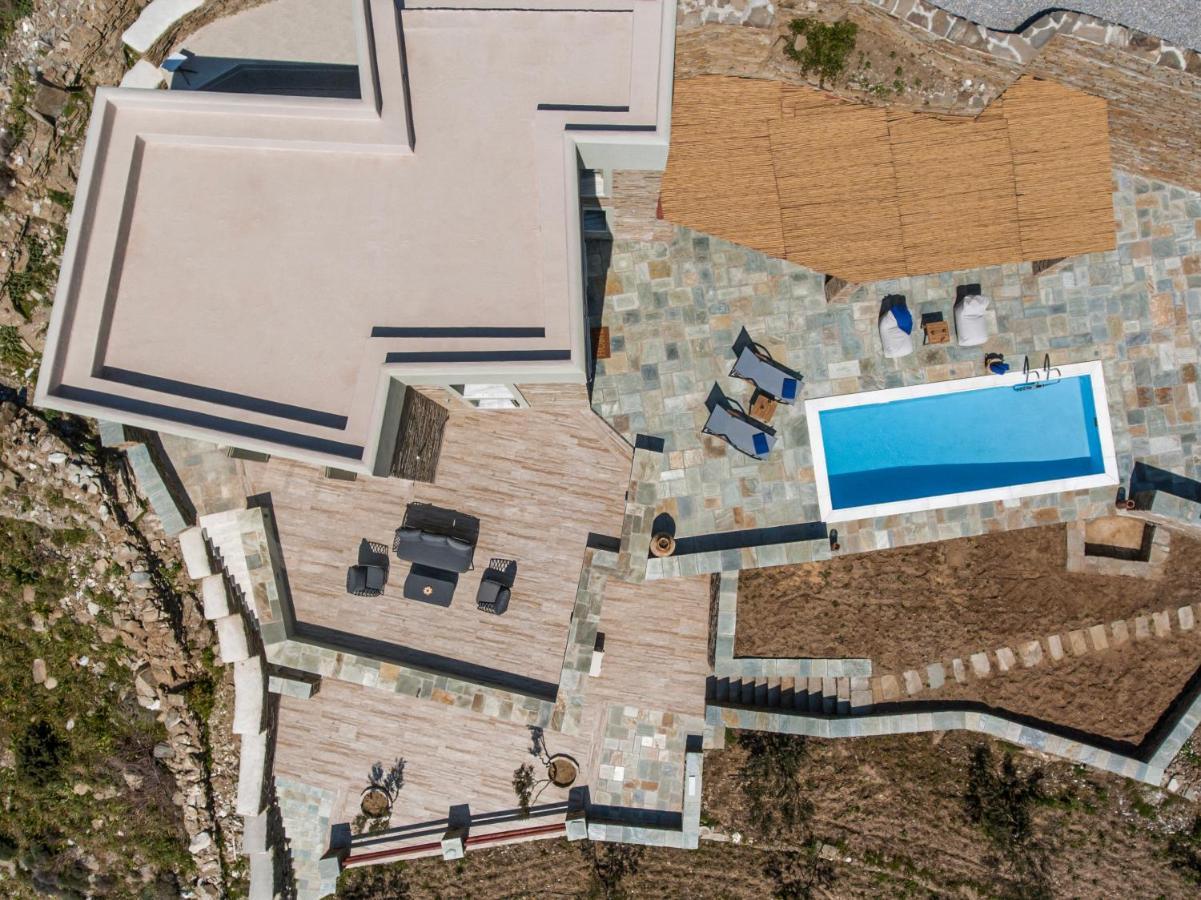 Acron Andros - Luxury Villa With Private Pool Korthio المظهر الخارجي الصورة