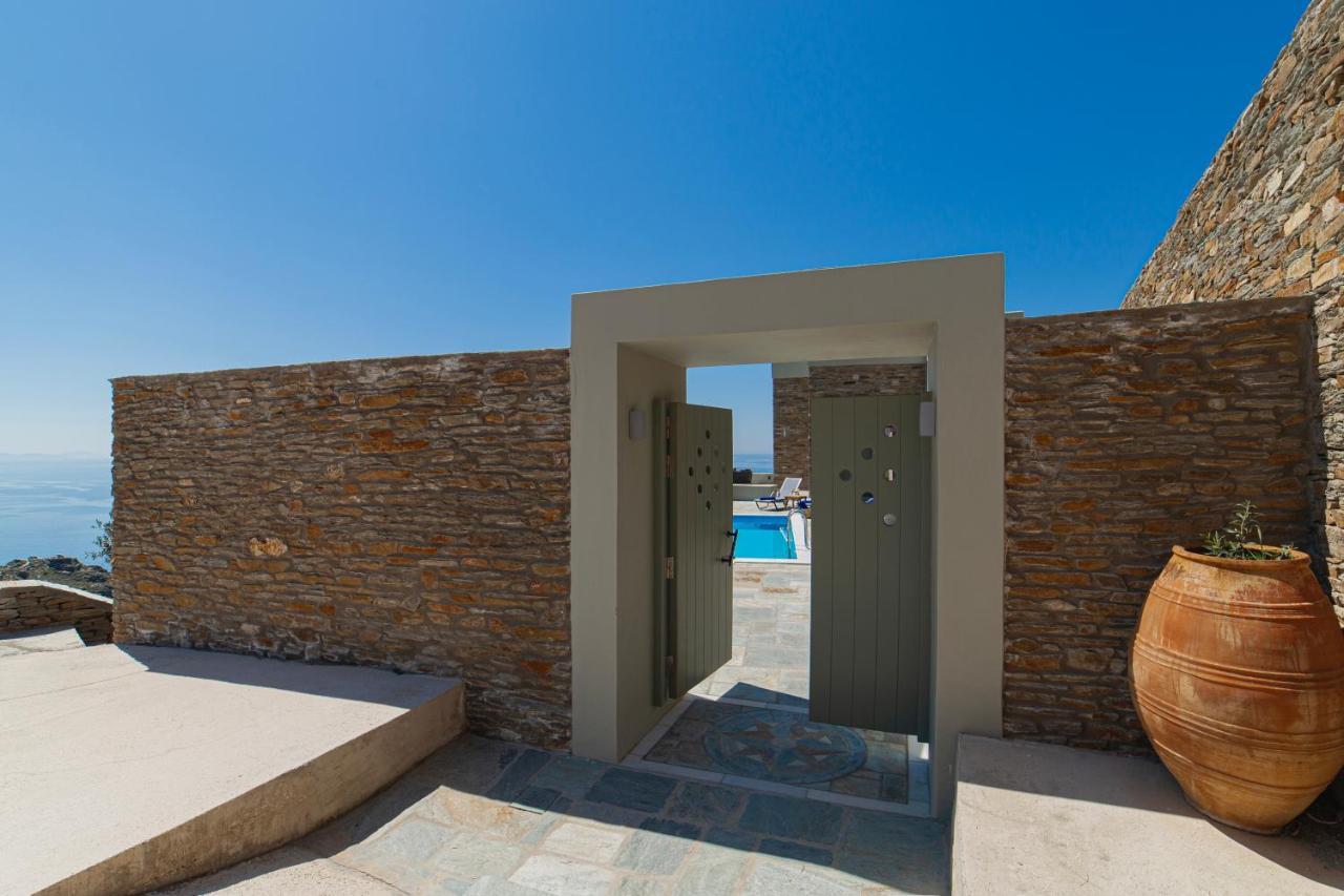 Acron Andros - Luxury Villa With Private Pool Korthio المظهر الخارجي الصورة