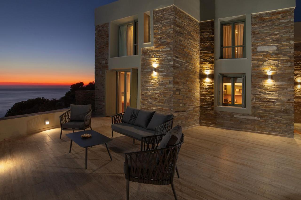 Acron Andros - Luxury Villa With Private Pool Korthio المظهر الخارجي الصورة