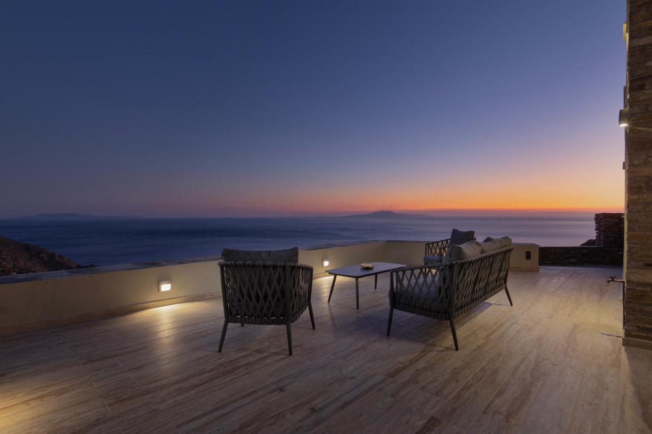 Acron Andros - Luxury Villa With Private Pool Korthio المظهر الخارجي الصورة